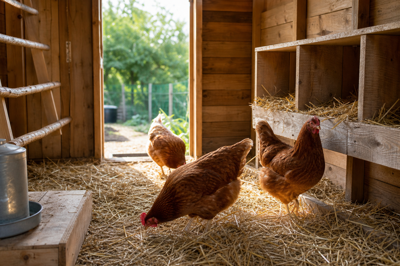Faut-il de la paille pour ses poules