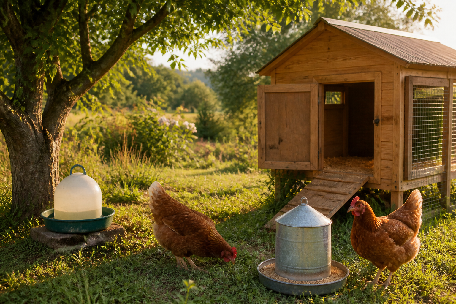 Laisser ses poules seules en vacances