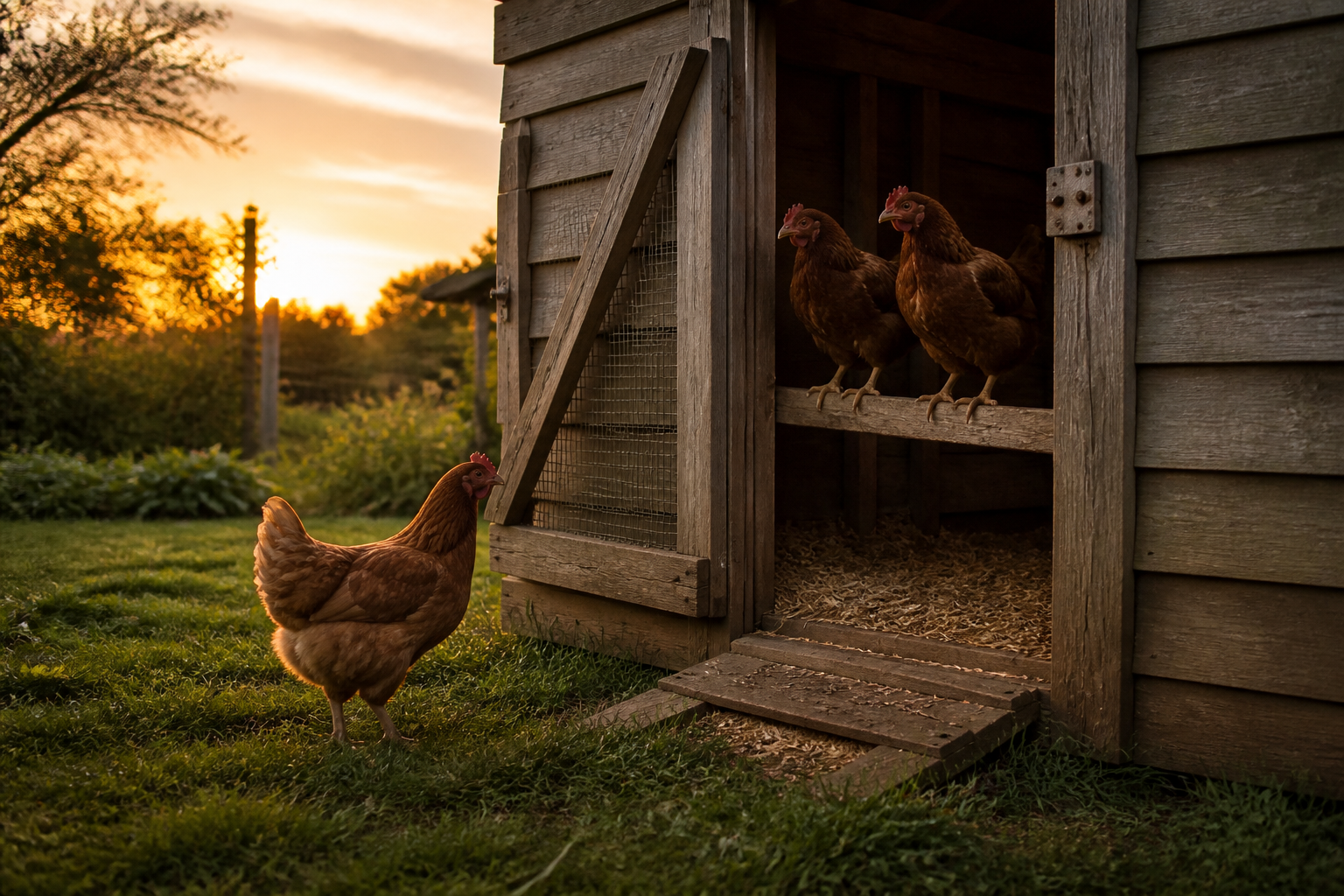 Pourquoi ma poule ne rentre pas le soir