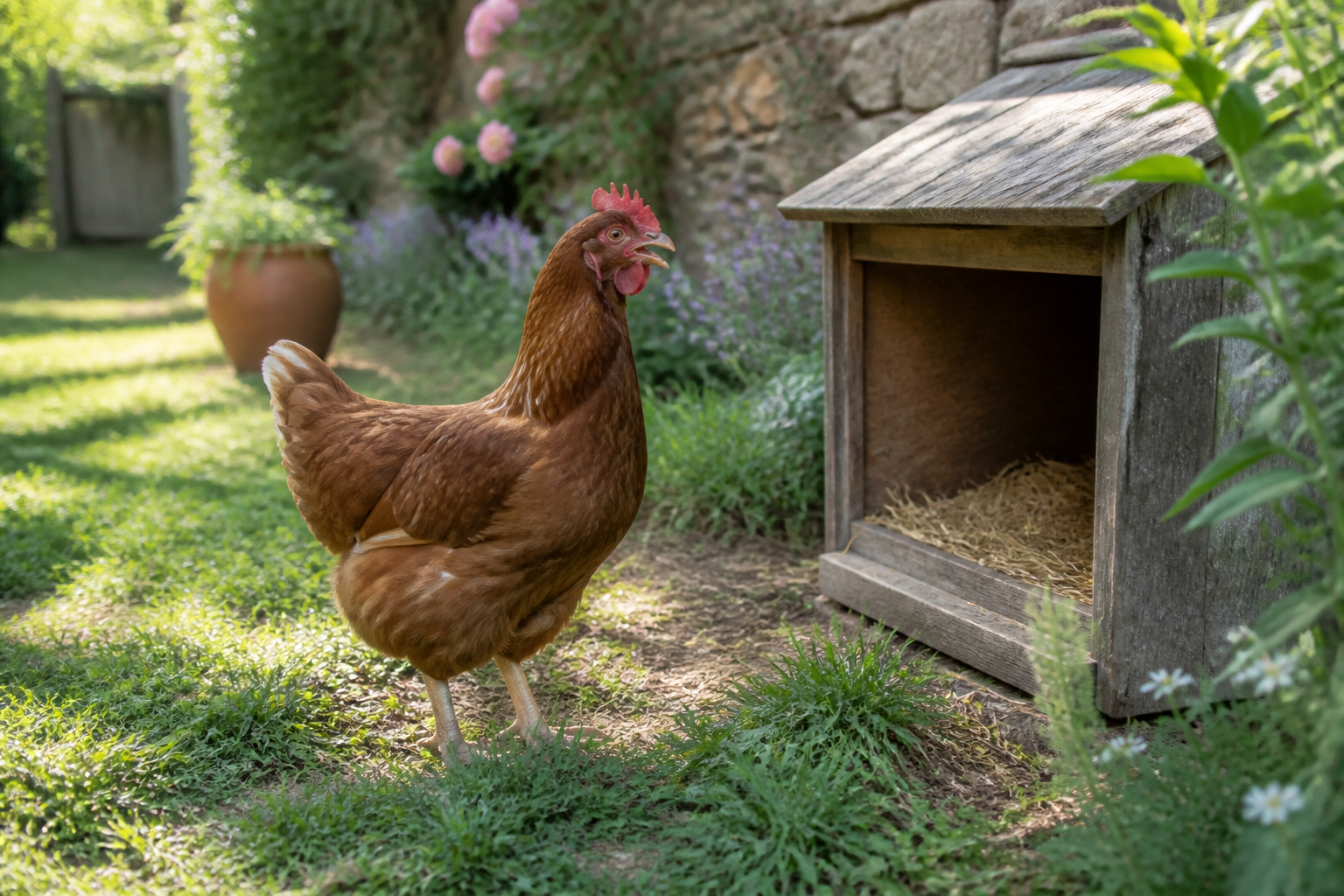 Pourquoi ma poule caquette après avoir pondu