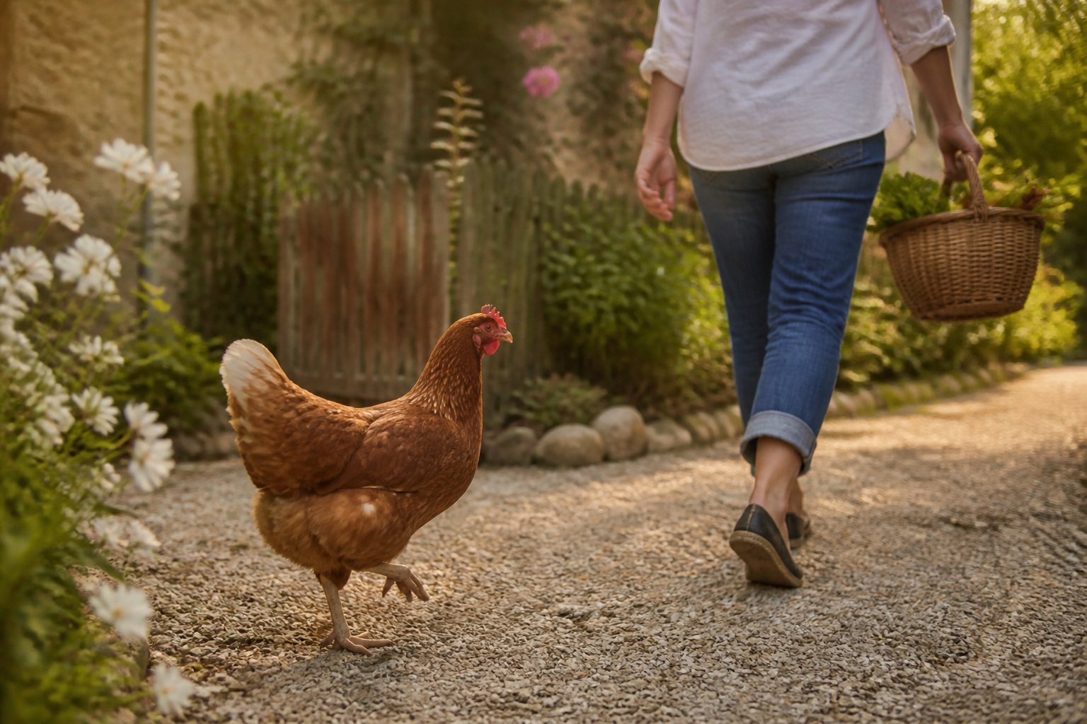 Pourquoi ma poule me suit partout