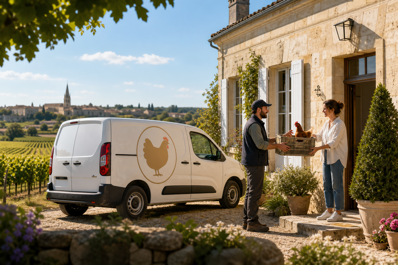 Premier soir après l’arrivée des poules